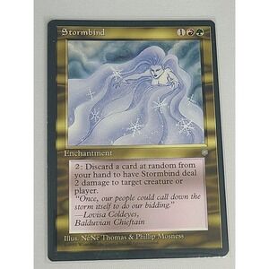 Magic The Gathering Stormbind Ice Age 1995 Rare‎ MTG Enchantment Red Green Card